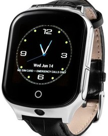 Smart Watch T100 (GW1000S, A19) Black Leather