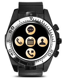 Смарт часы Smart watch sw007 черные с серебром